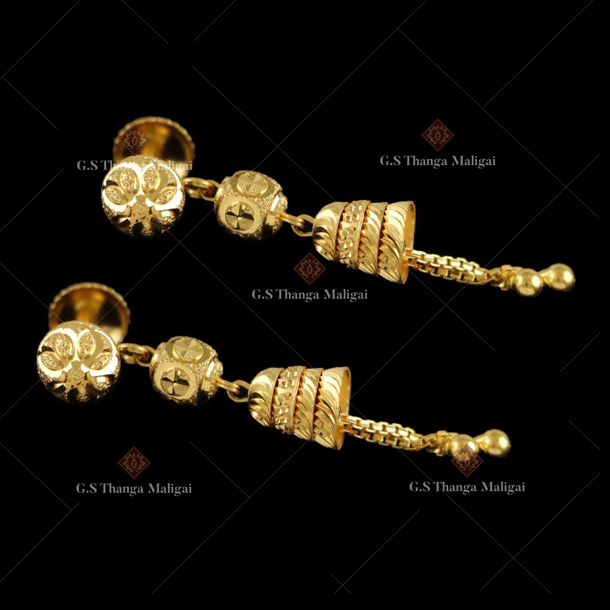 Latest 2 Gram Gold Earrings Collection | Kalyan Jewellers