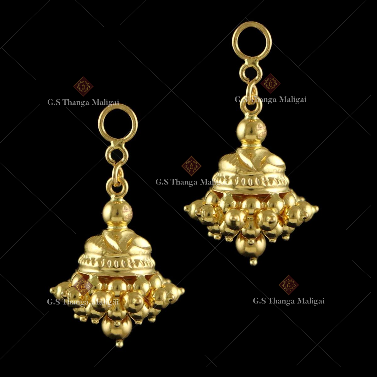New Gold Design Ruby Stone Kerala Jimiki Medium Size Jhumkas Earrings for  Women | Jhumka earrings, Ruby stone, Women's earrings