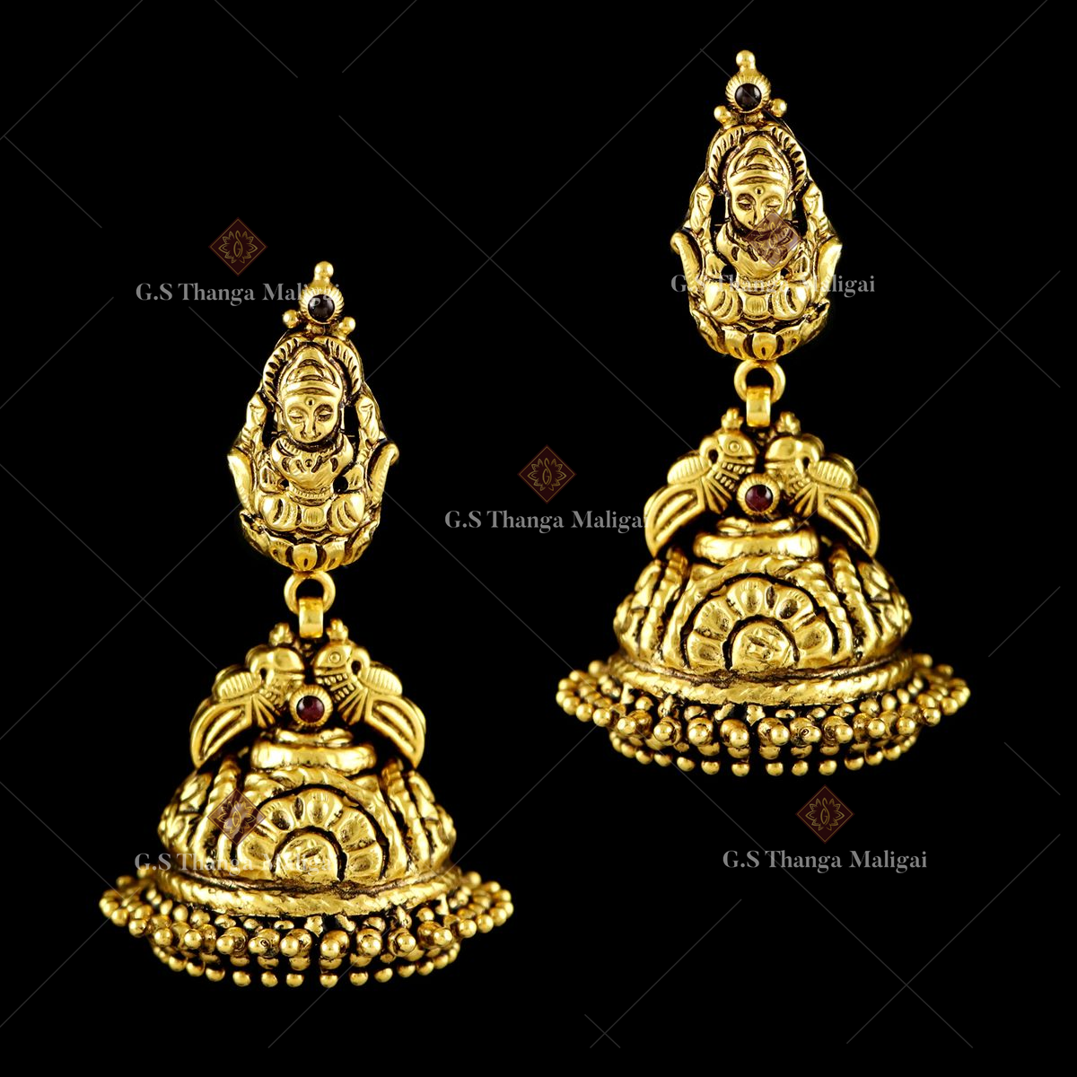 18 Grams Gold Earrings - South India Jewels