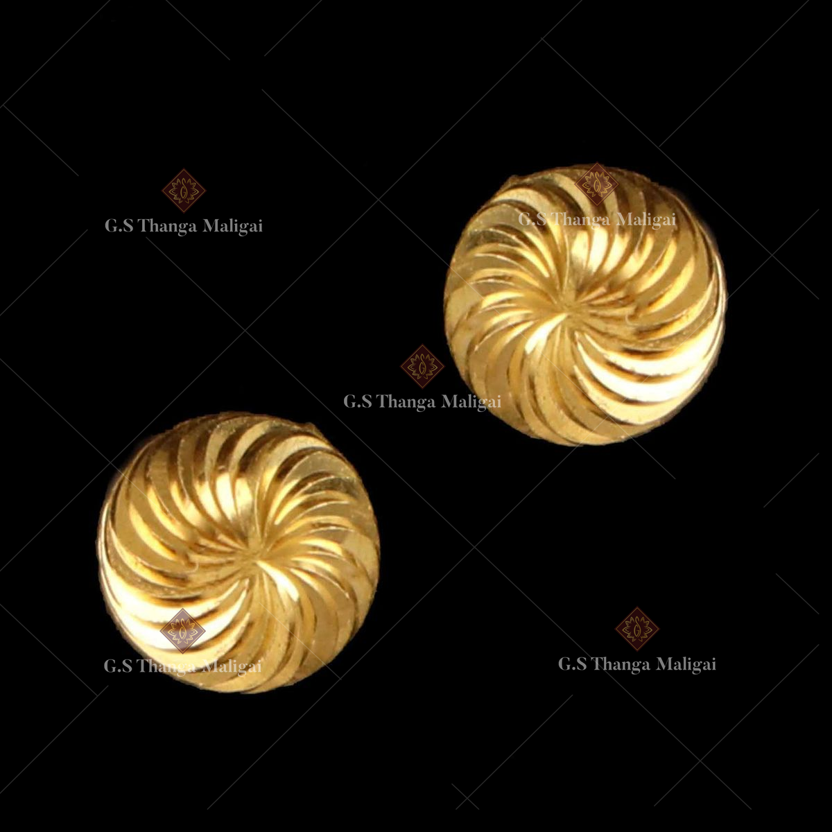 Small Size Multi Stone Gold Stud Earring Collections ER2382