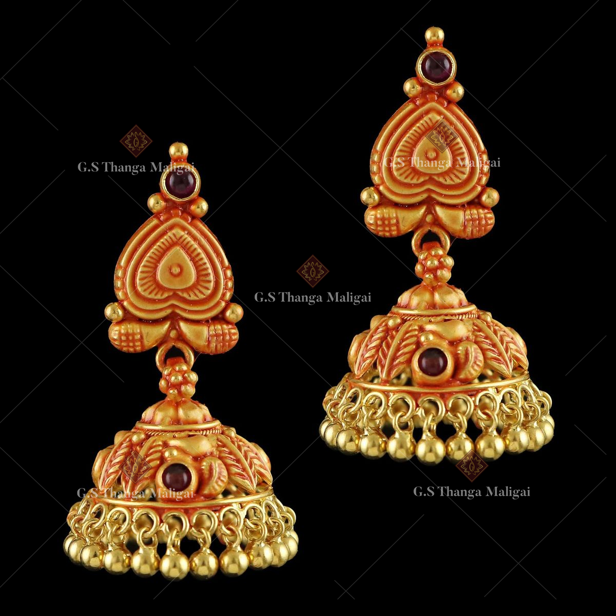 22 kt gold antique jimikki