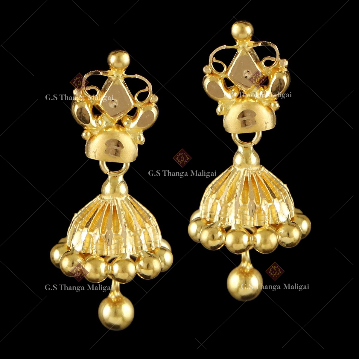 3 Gram Gold Earrings - Buy 3 Gram Gold Earrings online at Best Prices in  India | Flipkart.com
