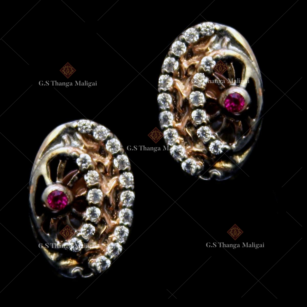 Buy quality 916 Gold CZ Earring RH-ER083 in Ahmedabad